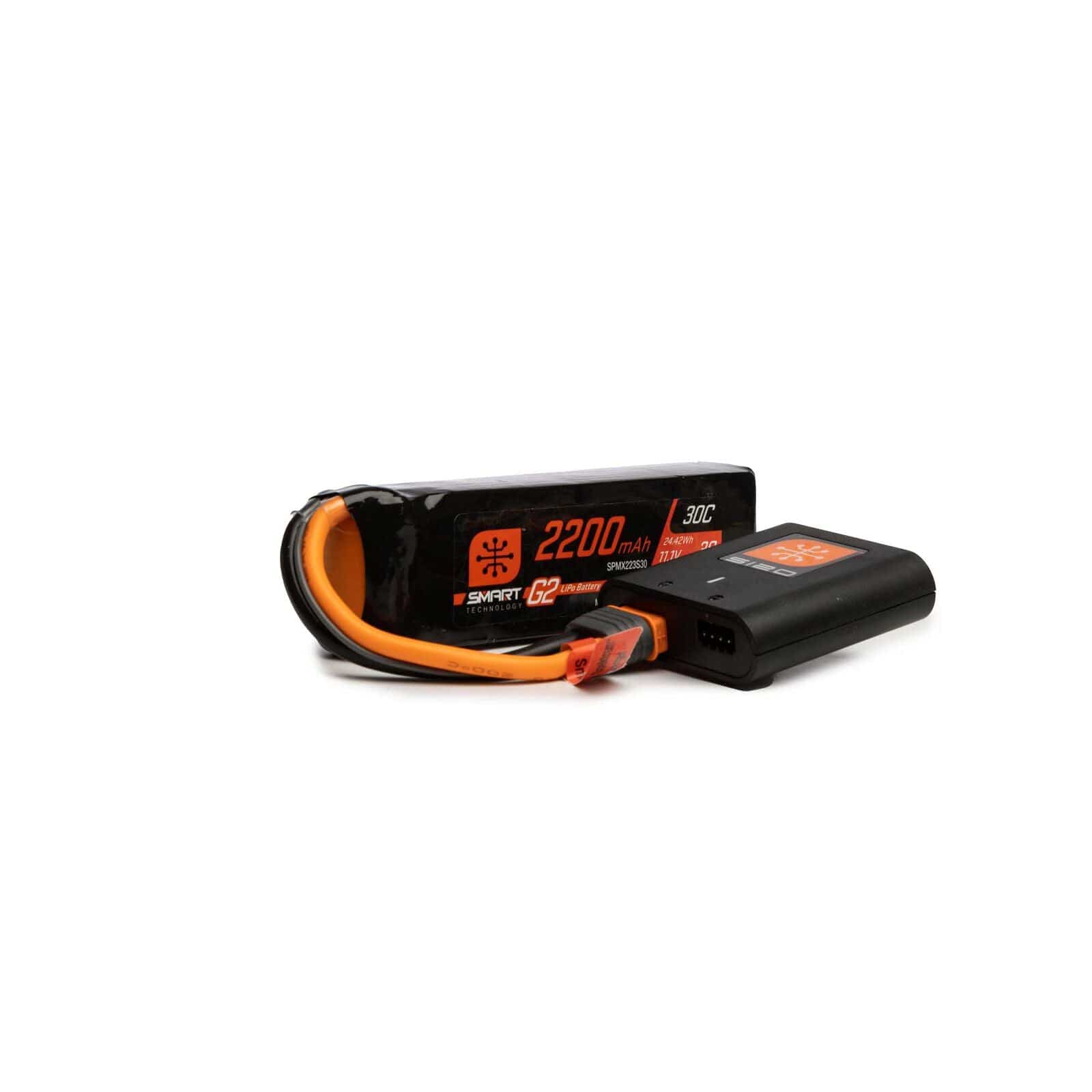 Spektrum Remote Control Planes Smart Powerstage Air Bundle: 2200mAh 3S G2 LiPo Battery / S120 Charger