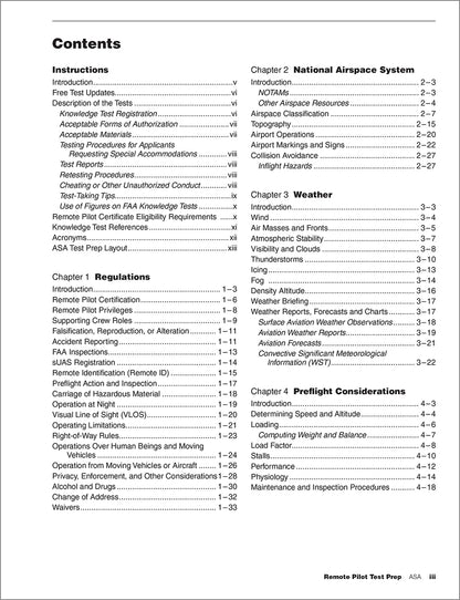 ASA Remote Pilot ASA 2027-2028 Remote Pilot Test Prep (Book, Download, Online): Ace Your FAA Exam