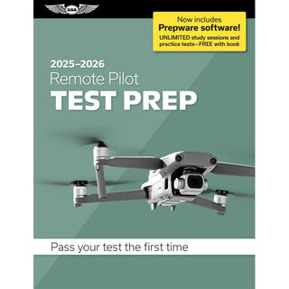 ASA 2025-2026 Remote Pilot Test Prep (Book, Download, Online): Ace Your FAA Exam