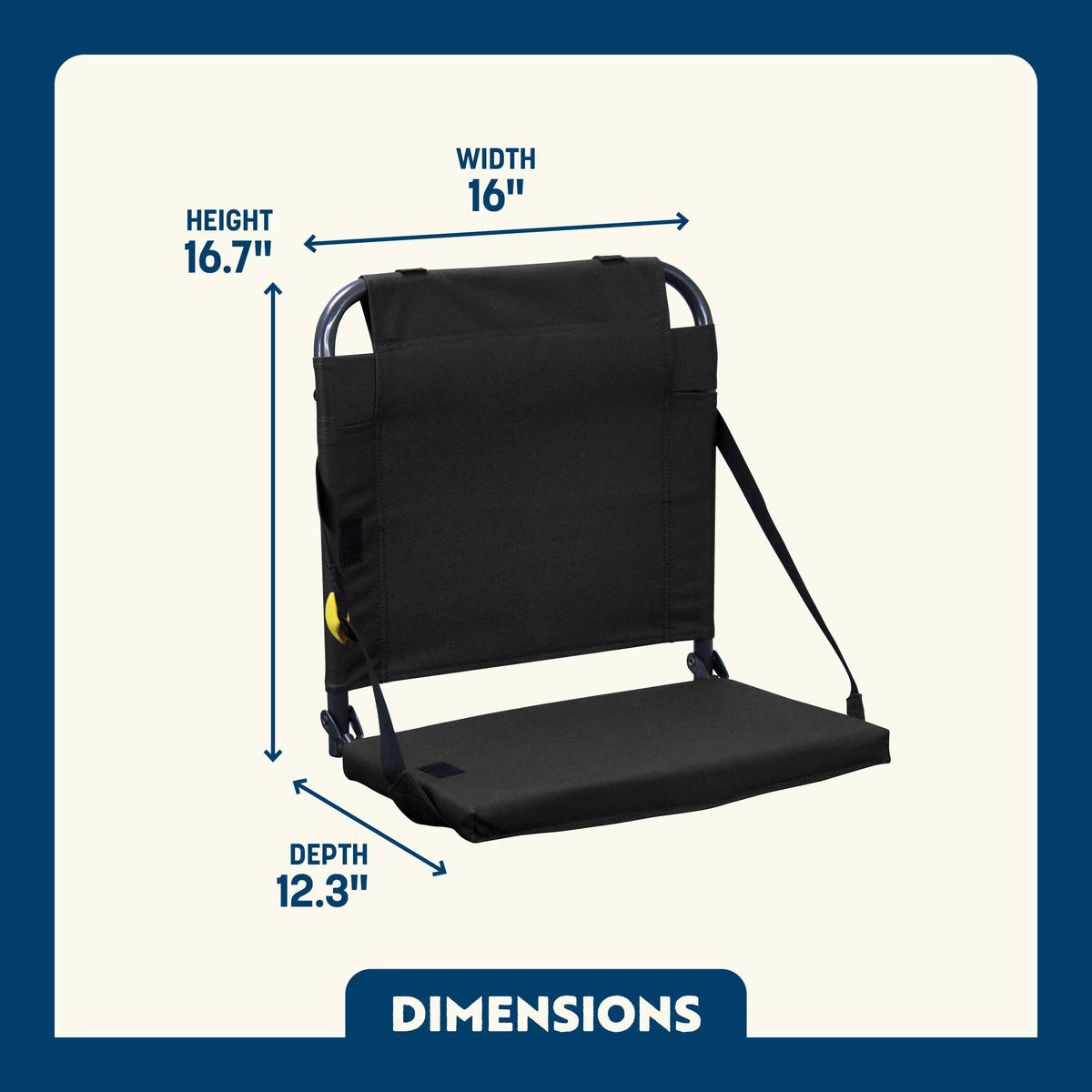Roswell Air Races Seats Cushions & Stools GCI Outdoor BleacherBack Stadium Seat - Roswell Air Races Edition