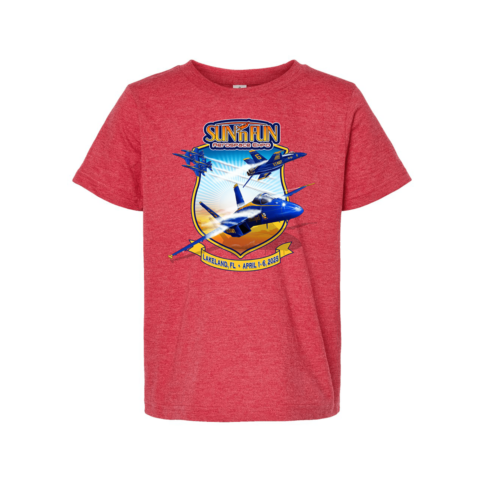 SUN 'n FUN Shirts Blue Angels SUN 'n FUN 2025 Kids T-Shirt
