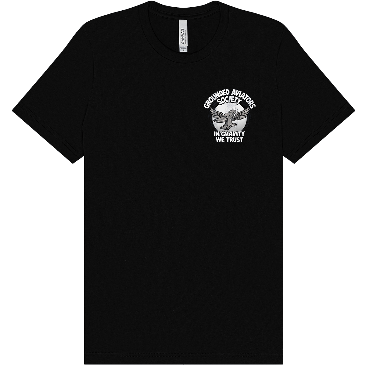 Aeroplane Apparel Company Shirts Grounded Aviators Society - Caution Flight Risk T-Shirt by Aeroplane Apparel Co.