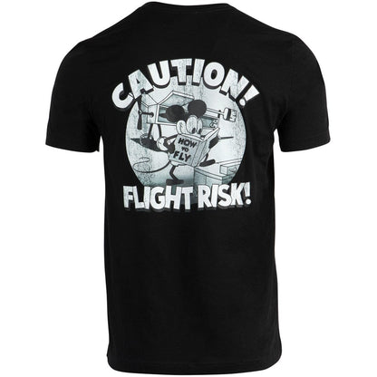 Aeroplane Apparel Company Shirts Grounded Aviators Society - Caution Flight Risk T-Shirt by Aeroplane Apparel Co.