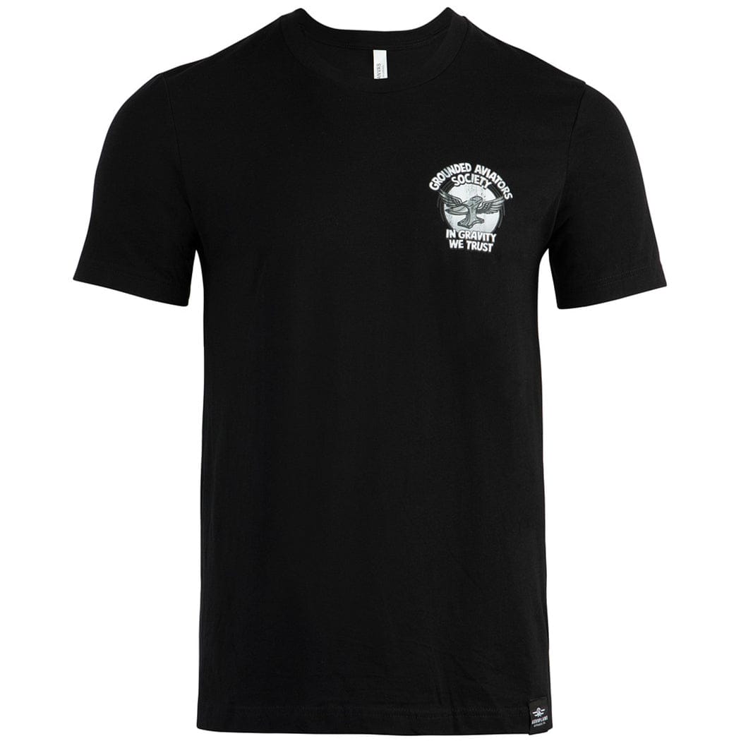Aeroplane Apparel Company Shirts Grounded Aviators Society - Caution Flight Risk T-Shirt by Aeroplane Apparel Co.