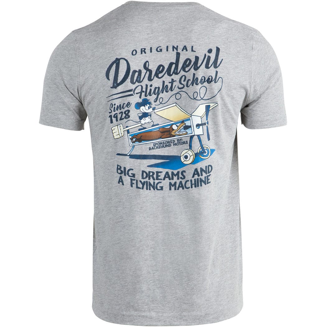Aeroplane Apparel Company Shirts Grounded Aviators Society - Original Daredevil Flight School T-Shirt by Aeroplane Apparel Co.