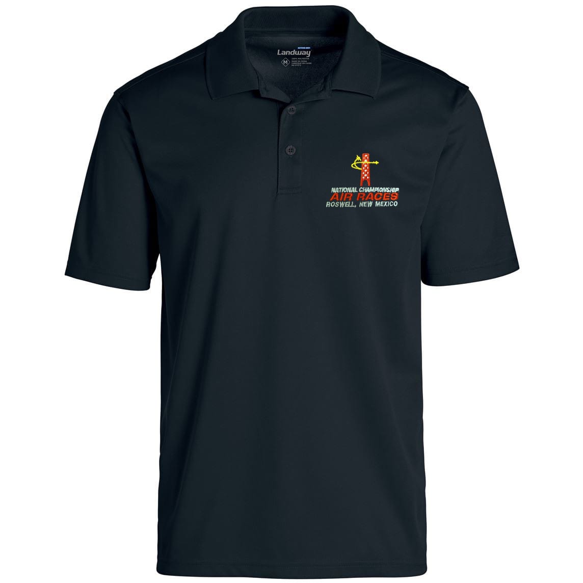 Roswell Air Races Shirts L / Black Roswell Air Races Micro Pique Performance Polo