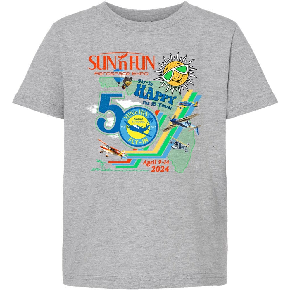 TシャツKOYA65/200 「sun and fun」 SUN 'n FUN Kids T-Shirt 2024 | Official 50th Anniversary