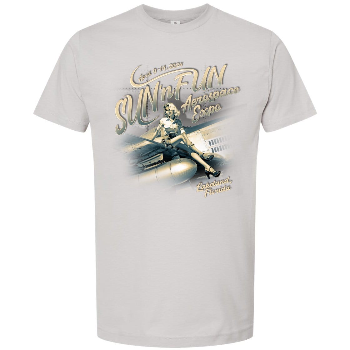 SUN 'n FUN Shirts Large / Silver Pinup SUN 'n FUN 2024 T-Shirt