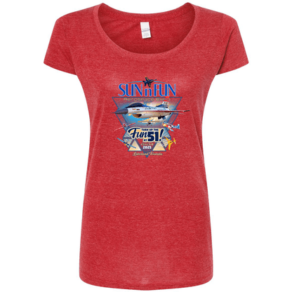 SUN 'n FUN Shirts Poster SUN 'n FUN 2025 Women's Scoop T-Shirt