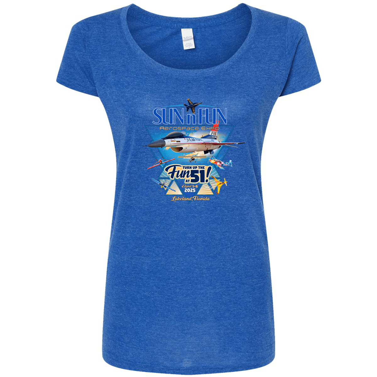 SUN 'n FUN Shirts Poster SUN 'n FUN 2025 Women's Scoop T-Shirt