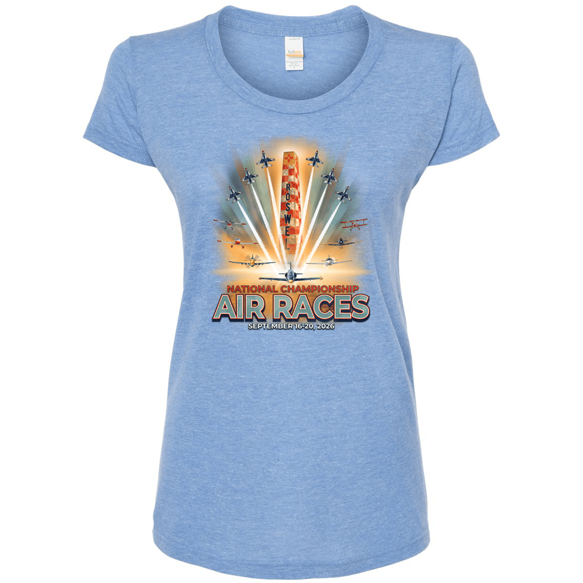 Roswell Air Races Shirts S / Athletic Blue 2026 Official Poster Roswell Air Races Women's T-Shirt