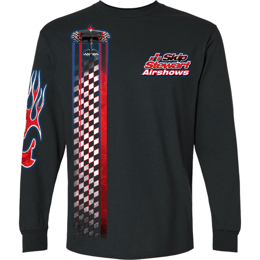 Skip Stewart Shirts S / Black Going Vertical Skip Stewart Airshows UV Long Sleeve Hooded T-Shirt