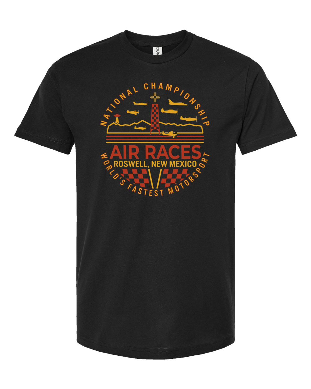 Roswell Air Races Shirts S / Black Landscape Roswell Air Races Unisex T-Shirt