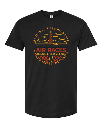 Roswell Air Races Shirts S / Black Landscape Roswell Air Races Unisex T-Shirt