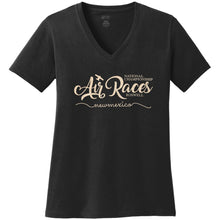 Roswell Air Races Shirts S / Black Roswell Air Races Women's V-Neck T-Shirt