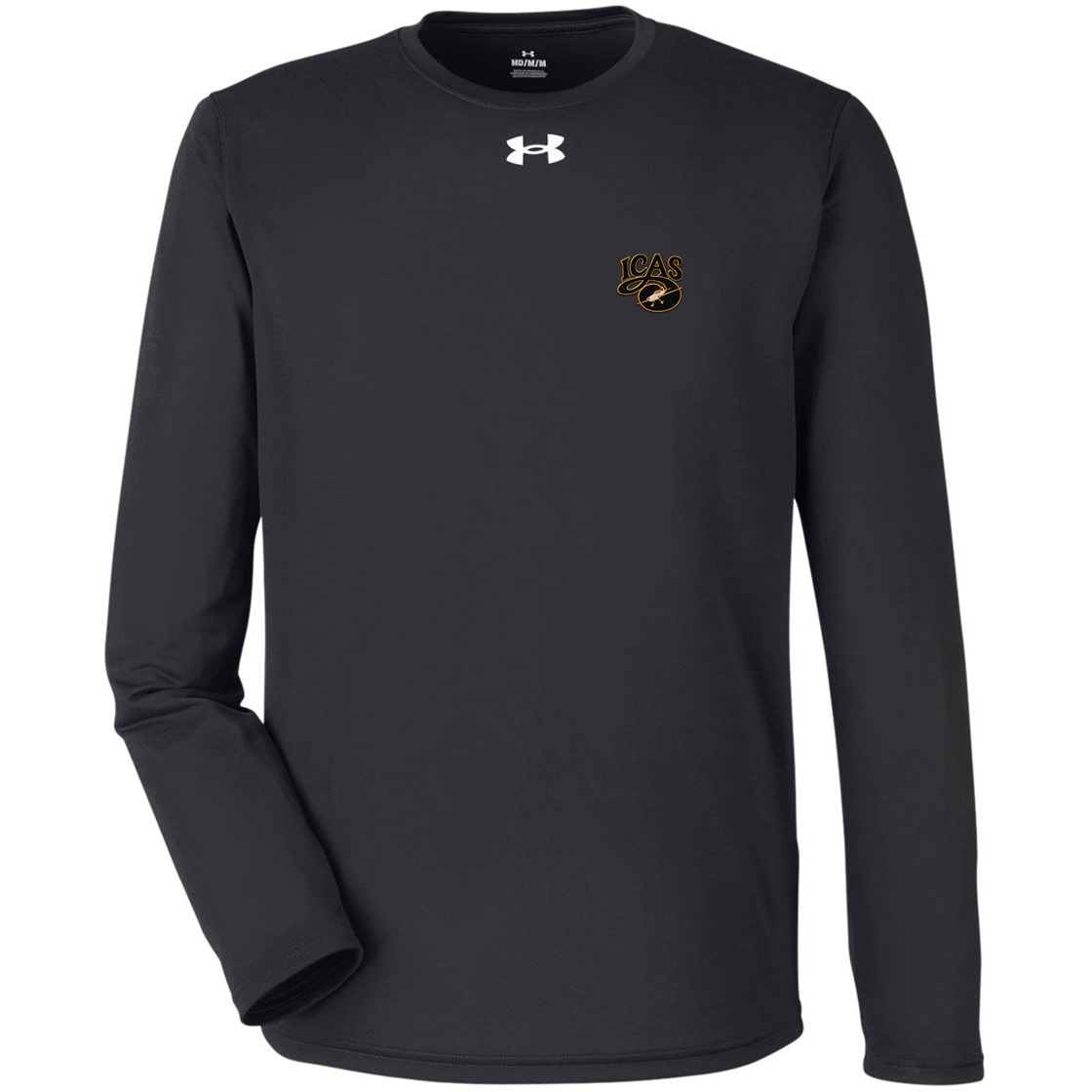 Aeroplane Apparel Company Shirts S / Black / White ICAS Under Armour Men's Team Tech™ Long Sleeve T-Shirt