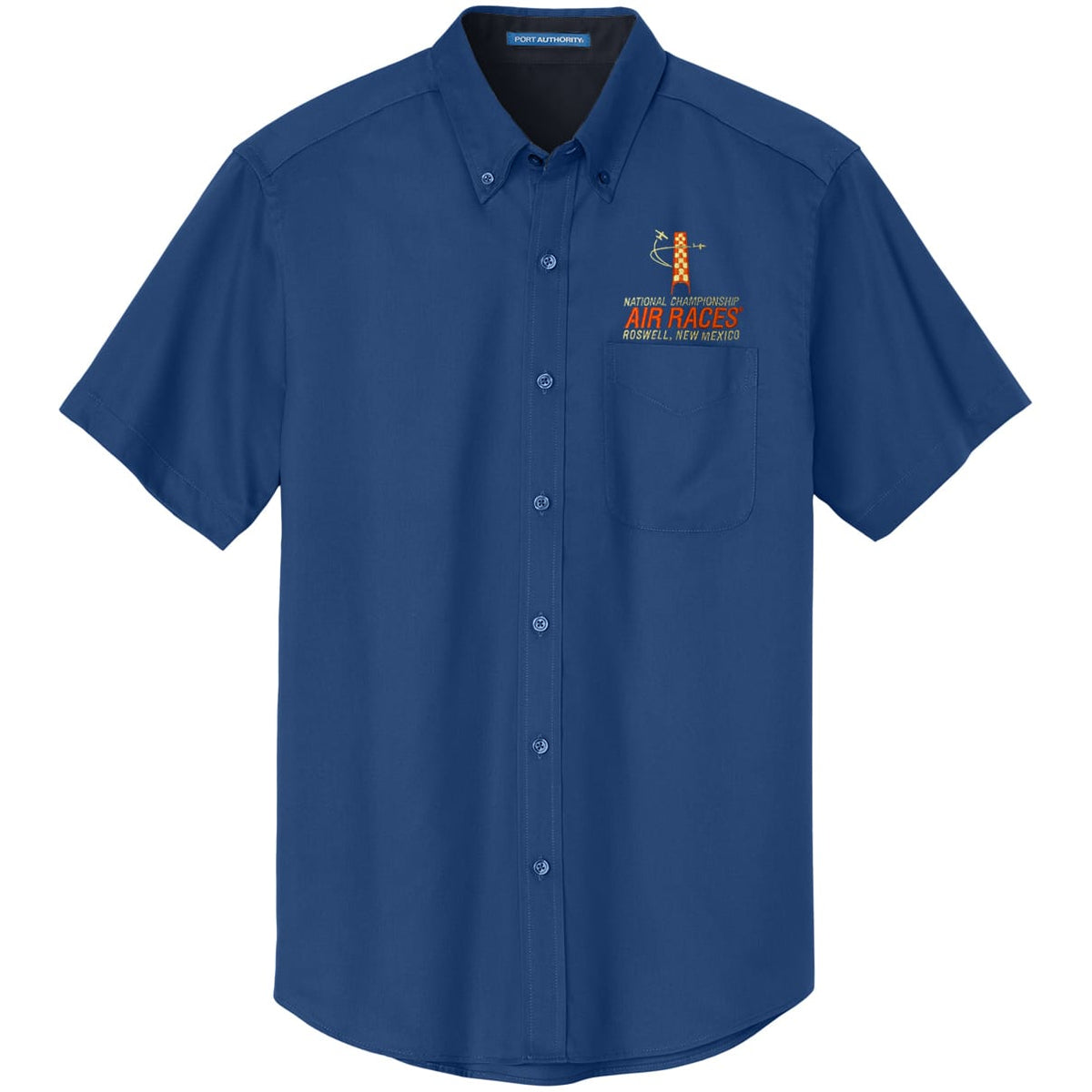 Roswell Air Races Shirts S / Blue Roswell Air Races Short Sleeve Button Up Shirt