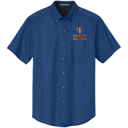 Roswell Air Races Shirts S / Blue Roswell Air Races Short Sleeve Button Up Shirt