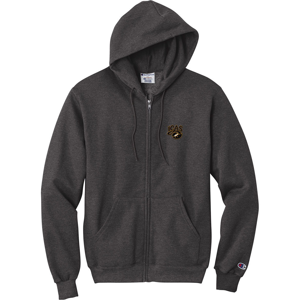 Aeroplane Apparel Company Shirts S / Charcoal Heather ICAS Champion® Powerblend® Full-Zip Hoodie