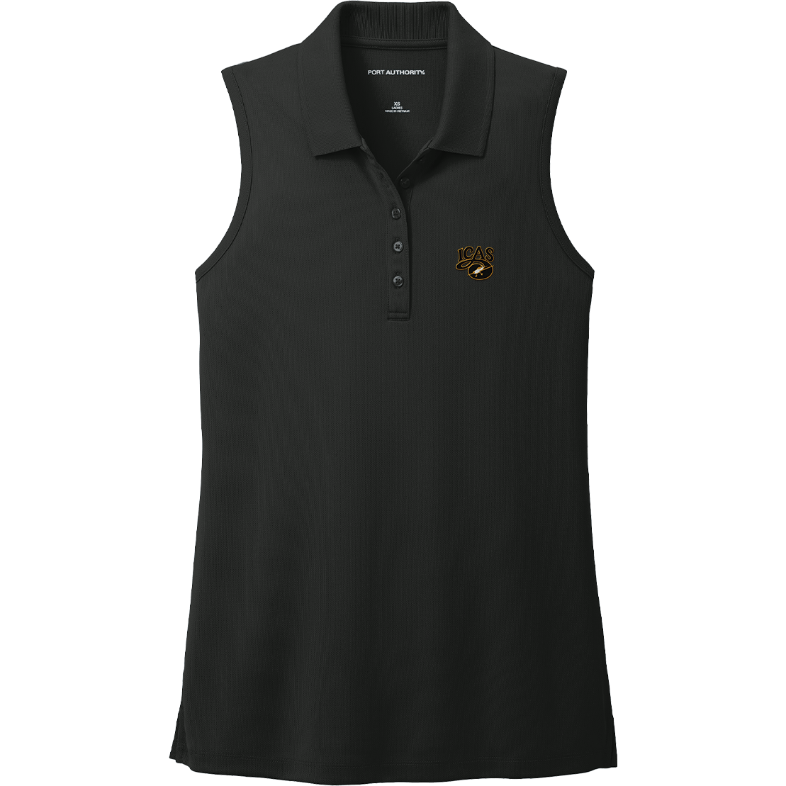 Aeroplane Apparel Company Shirts S / Deep Black ICAS Port Authority® Women's Dry Zone® UV Micro-Mesh Sleeveless Polo