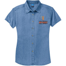 Roswell Air Races Shirts S / Faded Blue Roswell Air Races Women's Denim Shirt