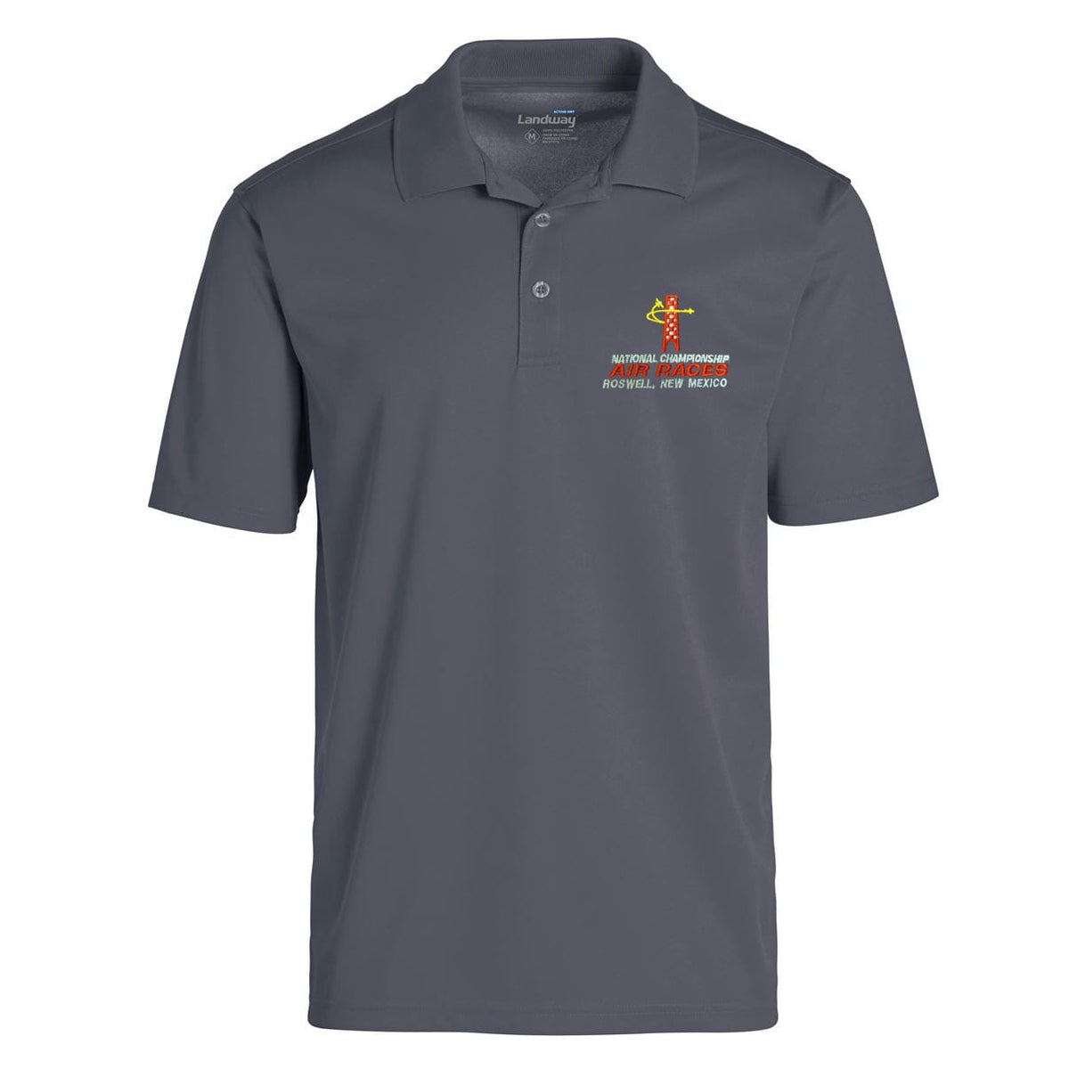 Roswell Air Races Shirts S / Gray Roswell Air Races Micro Pique Performance Polo
