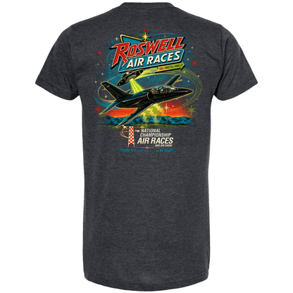 Roswell Air Races Shirts S / Heather Graphite Black Full Throttle Thrills Roswell Air Races T-Shirt