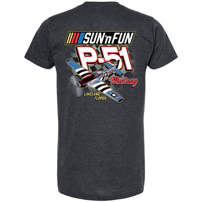 SUN 'n FUN Shirts S / Heather Graphite Checkered Skies SUN 'n FUN 2026 T-Shirt