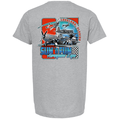 SUN 'n FUN Shirts S / Heather Grey Checkered Warbirds SUN 'n FUN 2026 T-Shirt