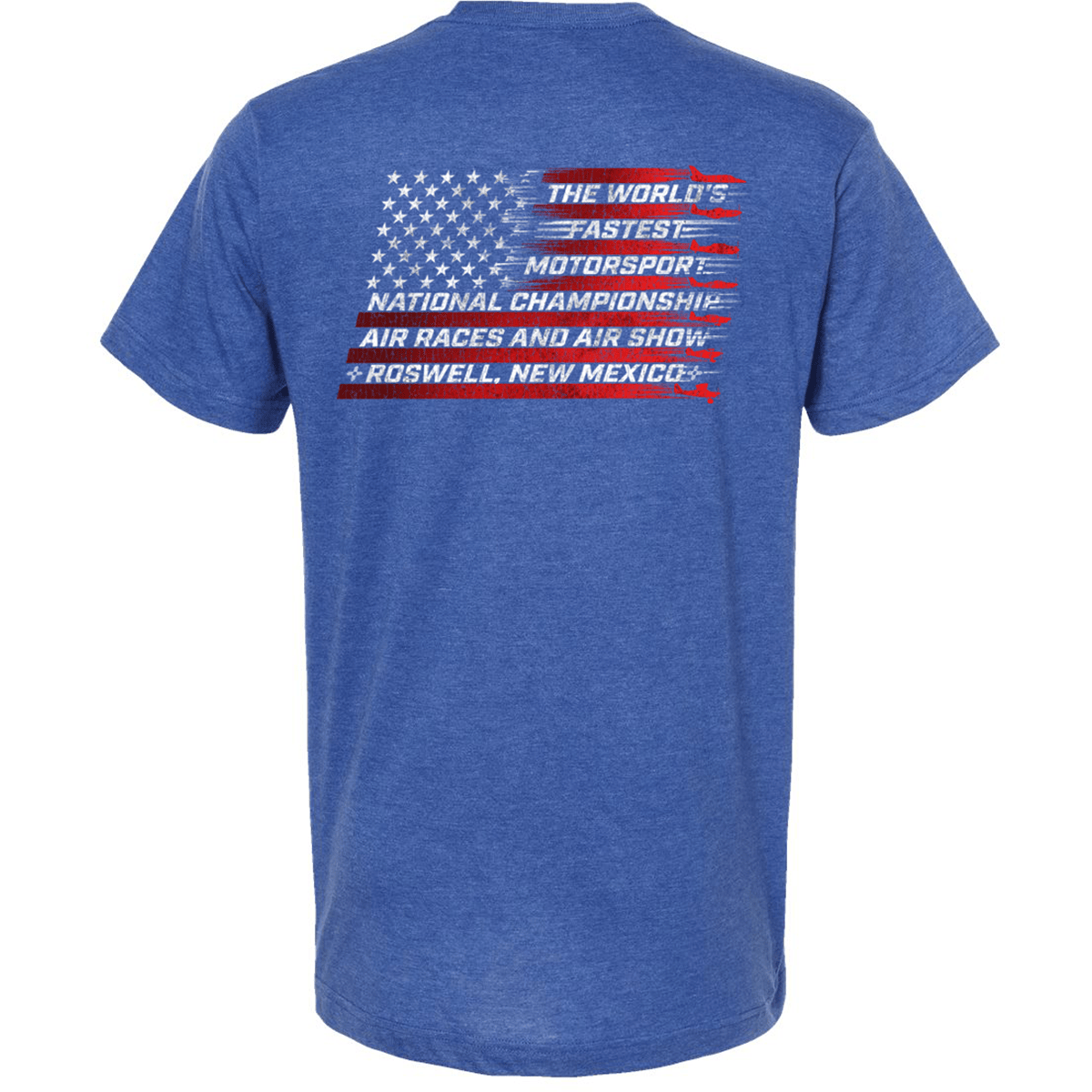 Roswell Air Races Shirts S / Heather Royal World's Fastest Flag Roswell Air Races T-Shirt