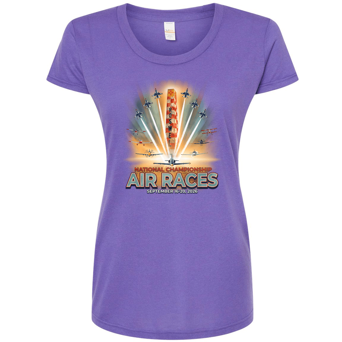 Roswell Air Races Shirts S / Lilac 2026 Official Poster Roswell Air Races Women's T-Shirt