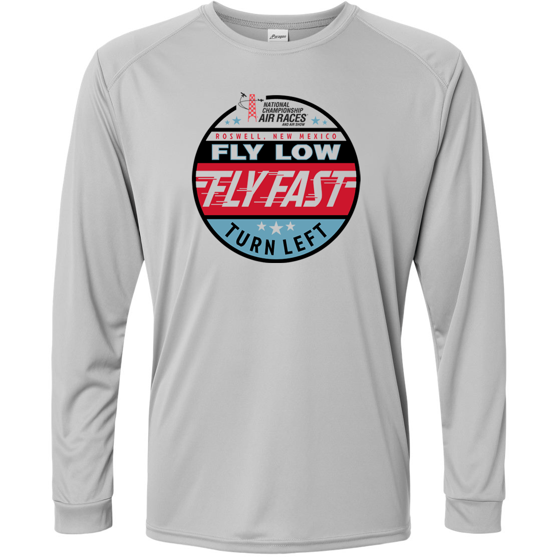 Roswell Air Races Shirts S / Medium Grey Fly Fast Seal Roswell Air Races UPF 50+ Long Sleeve Sun Shirt