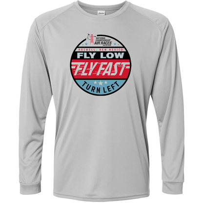 Roswell Air Races Shirts S / Medium Grey Fly Fast Seal Roswell Air Races UPF 50+ Long Sleeve Sun Shirt