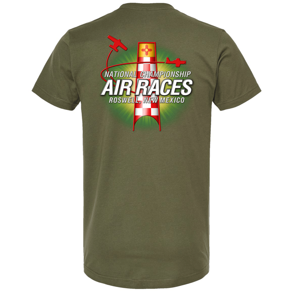 Roswell Air Races Shirts S / Military Green Pylon Glow Roswell Air Races T-Shirt