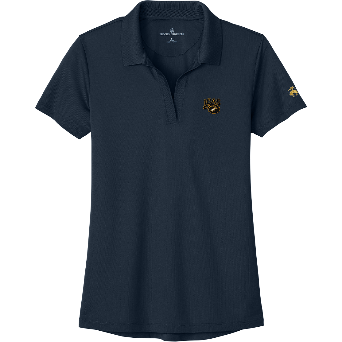 Aeroplane Apparel Company Shirts S / Navy Blazer ICAS Brooks Brothers® Women's Mesh Pique Performance Polo