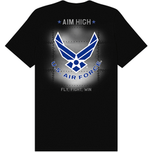 Aeroplane Apparel Company Shirts S / Navy Blue U.S. Air Force Rivet Over T-Shirt by Aeroplane Apparel Co.
