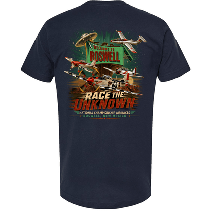 Roswell Air Races Shirts S / Navy Race the Unknown Roswell Air Races T-Shirt