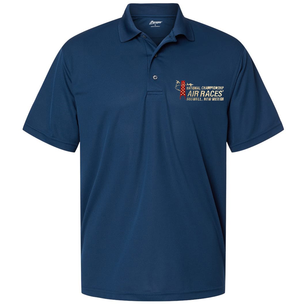 Roswell Air Races Shirts S / Navy Roswell Air Races Mesh Performance UV Polo