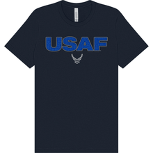 Aeroplane Apparel Company Shirts S / Navy U.S. Air Force Values Reflective T-Shirt by Aeroplane Apparel Co.
