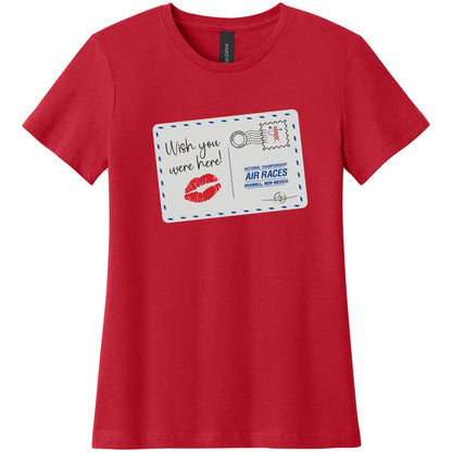 Roswell Air Races Shirts S / Red Wish You Were Here Roswell Air Races Women's T-Shirt