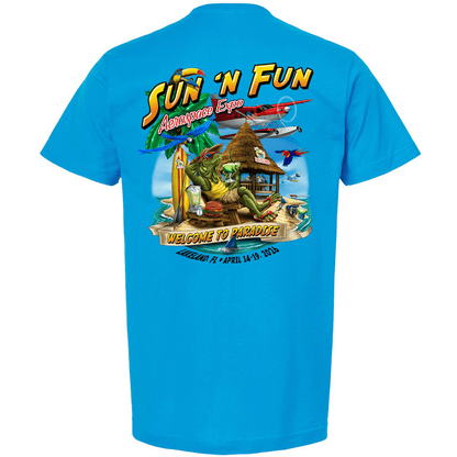 SUN 'n FUN Shirts S / Turquoise Blue Tiki Takeoff SUN 'n FUN 2026 T-Shirt