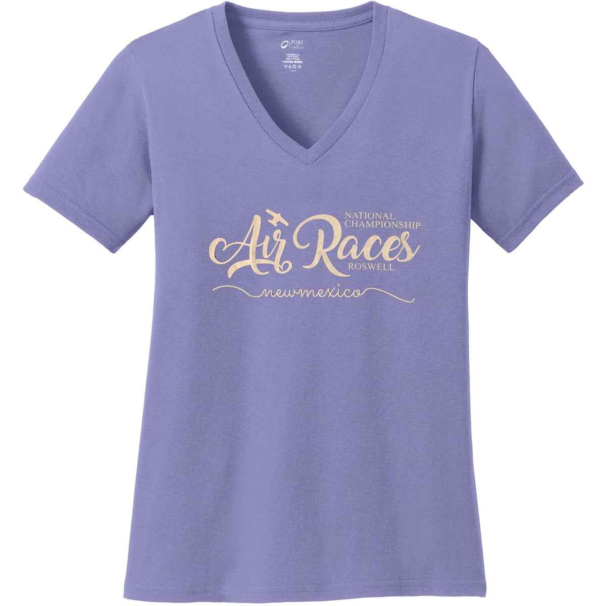 Roswell Air Races Shirts S / Violet Roswell Air Races Women's V-Neck T-Shirt