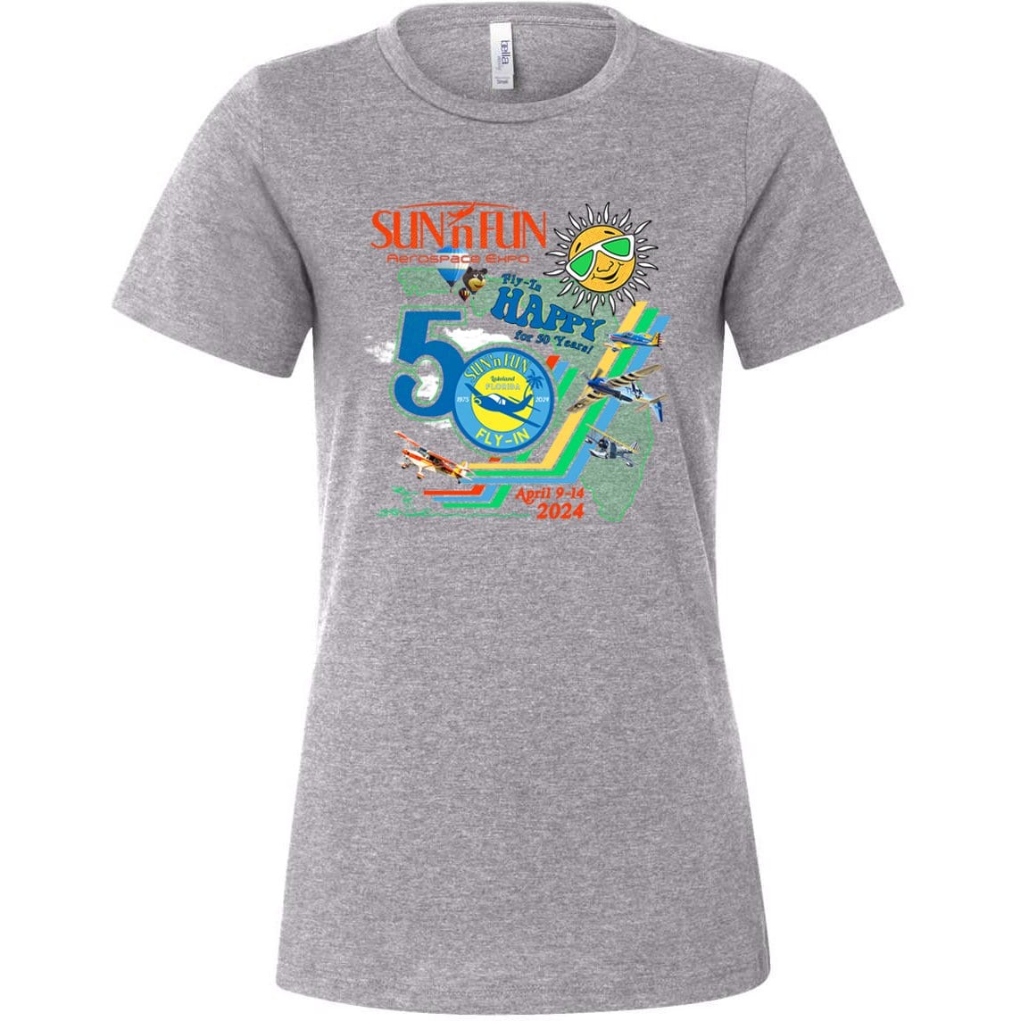 SUN 'n FUN Shirts Small / Athletic Heather Official Poster Women's SUN 'n FUN 2024 T-Shirt