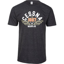 Aeroplane Apparel Company Shirts Small / Black Heather Cessna Wings Officially Licensed T-Shirt