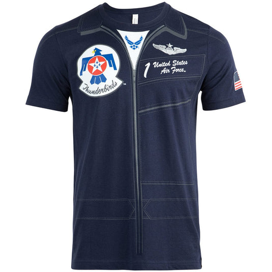 Aeroplane Apparel Company Shirts U.S. Air Force Thunderbirds Flight Suit Kids T-Shirt by Aeroplane Apparel Co.