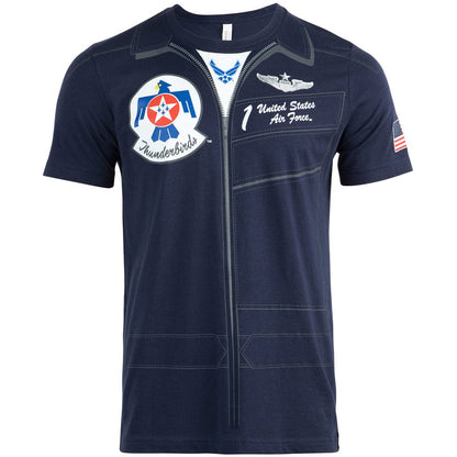 Aeroplane Apparel Company Shirts U.S. Air Force Thunderbirds Flight Suit T-Shirt by Aeroplane Apparel Co.