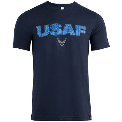 Aeroplane Apparel Company Shirts U.S. Air Force Values Reflective T-Shirt by Aeroplane Apparel Co.