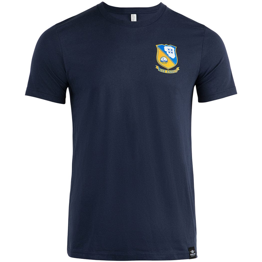 Aeroplane Apparel Company Shirts U.S. Navy Blue Angels Flight Demonstration Team T-Shirt