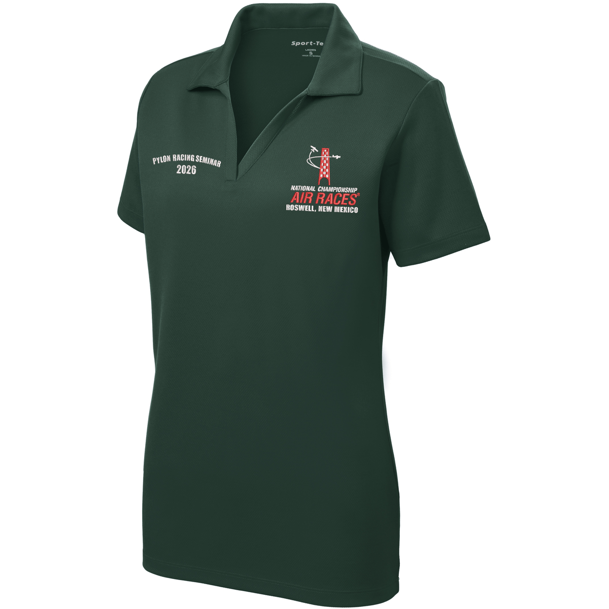 Roswell Air Races Shirts Women's / Dark Forest Green / S 2026 Pylon Racing Seminar Roswell Air Races Polo
