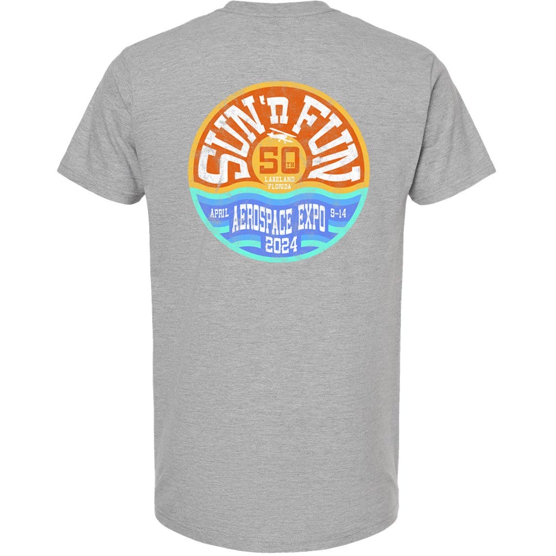 SUN 'n FUN Shirts XLarge / Heather Grey 70's Vintage SUN 'n FUN 2024 Pocket T-Shirt